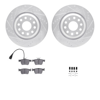 DFC® - PRO-KIT 3000+ Drilled and Slotted Rear Brake Kit