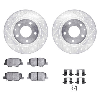 DFC® - PRO-KIT 3000+ Drilled and Slotted Rear Brake Kit