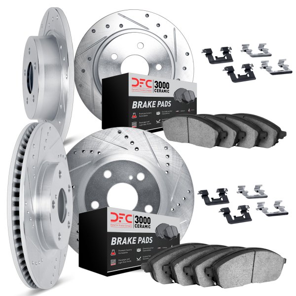 DFC® - PRO-KIT 3000+ Drilled and Slotted Front and Rear Brake Kit