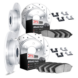 DFC® - PRO-KIT 3000+ Drilled and Slotted Front and Rear Brake Kit