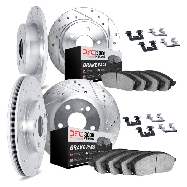 DFC® - PRO-KIT 3000+ Drilled and Slotted Front and Rear Brake Kit