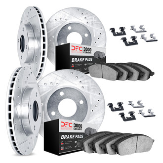 DFC® - PRO-KIT 3000+ Drilled and Slotted Front and Rear Brake Kit