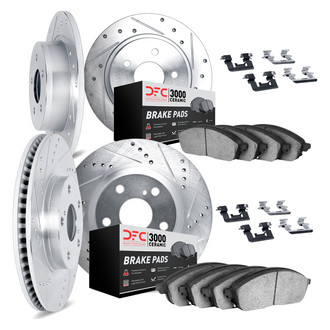 DFC® - PRO-KIT 3000+ Drilled and Slotted Front and Rear Brake Kit
