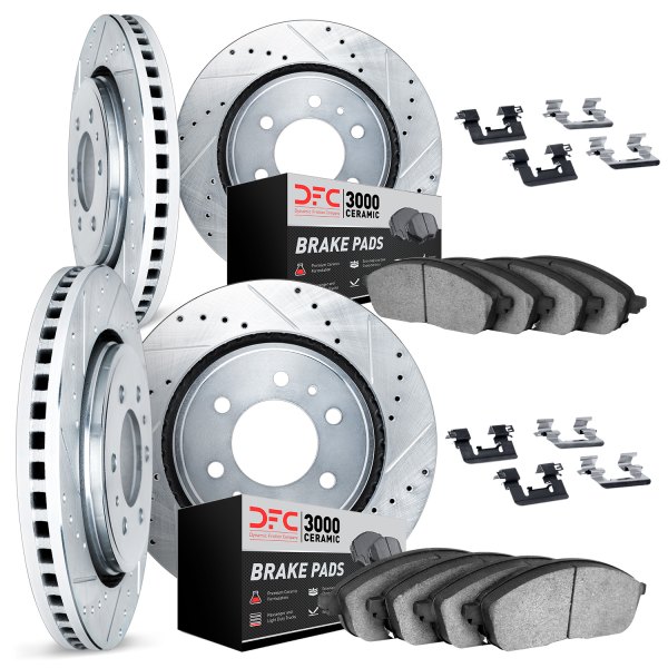 DFC® - PRO-KIT 3000+ Drilled and Slotted Front and Rear Brake Kit