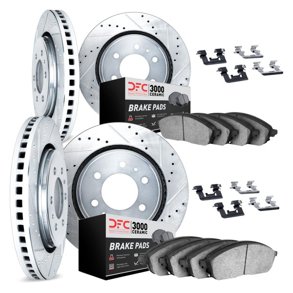 DFC® - PRO-KIT 3000+ Drilled and Slotted Front and Rear Brake Kit