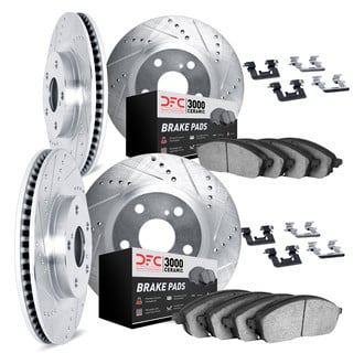 DFC® 7314-76092 - PRO-KIT 3000+ Drilled and Slotted Front and Rear Brake Kit