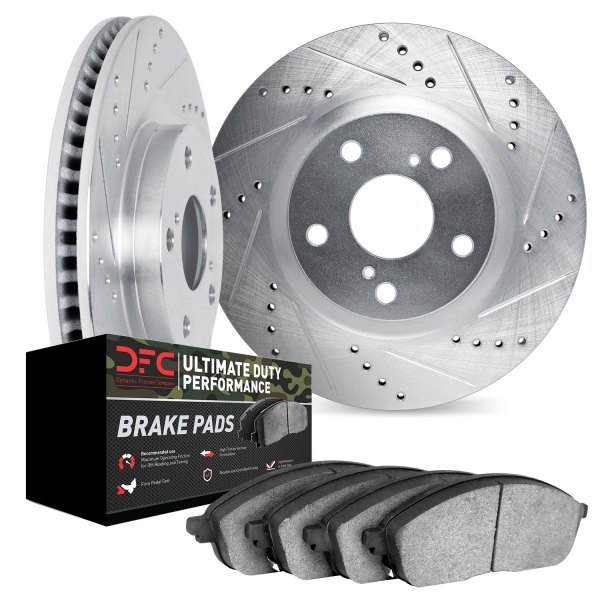 DFC® - Drilled and Slotted Rear Brake Kit with Ultimate Duty Performance Brake Pads