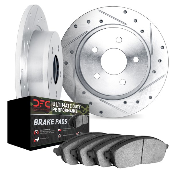 DFC® - Drilled and Slotted Rear Brake Kit with Ultimate Duty Performance Brake Pads