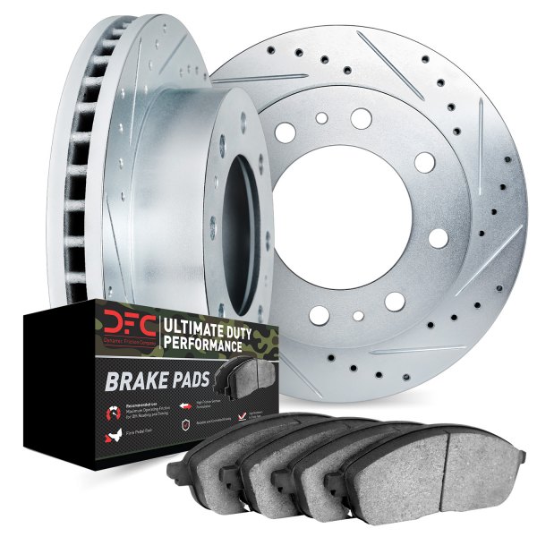 DFC® - Drilled and Slotted Front Brake Kit with Ultimate Duty Performance Brake Pads