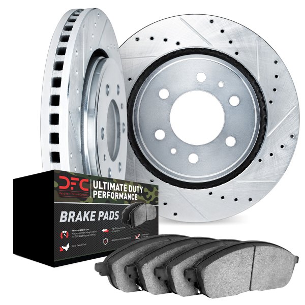 DFC® - Drilled and Slotted Front Brake Kit with Ultimate Duty Performance Brake Pads