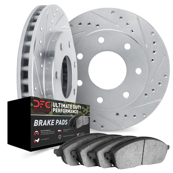 DFC® - Drilled and Slotted Front Brake Kit with Ultimate Duty Performance Brake Pads