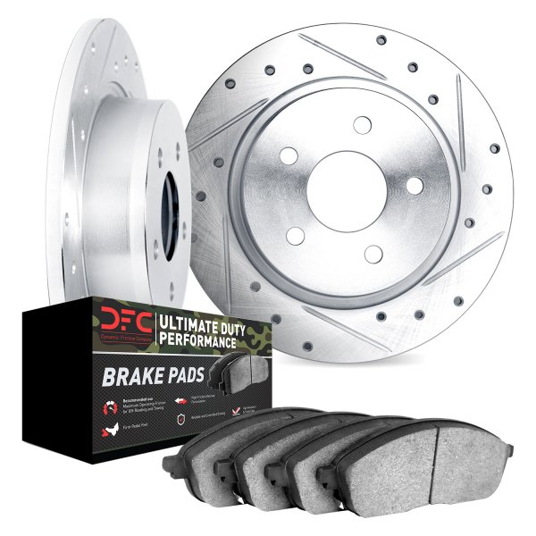 DFC® - Drilled and Slotted Rear Brake Kit with Ultimate Duty Performance Brake Pads