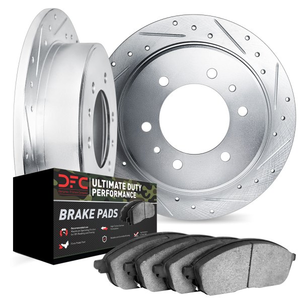 DFC® - Drilled and Slotted Rear Brake Kit with Ultimate Duty Performance Brake Pads