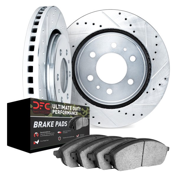 DFC® - Drilled and Slotted Front Brake Kit with Ultimate Duty Performance Brake Pads