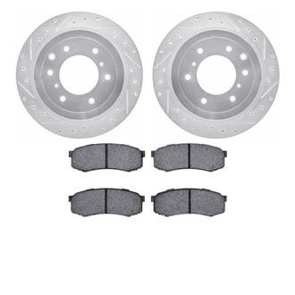 DFC® - Drilled and Slotted Rear Brake Kit with Ultimate Duty Performance Brake Pads