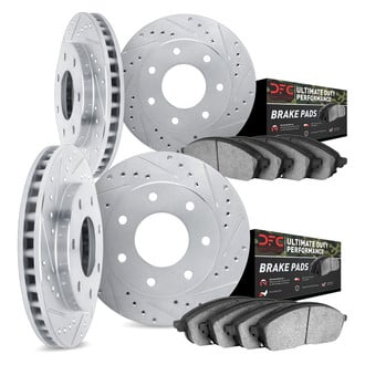 DFC® - Drilled and Slotted Front and Rear Brake Kit with Ultimate Duty Performance Brake Pads