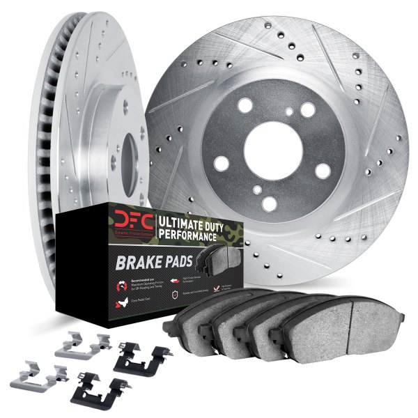 DFC® - Drilled and Slotted Front Brake Kit with Ultimate Duty Performance Brake Pads