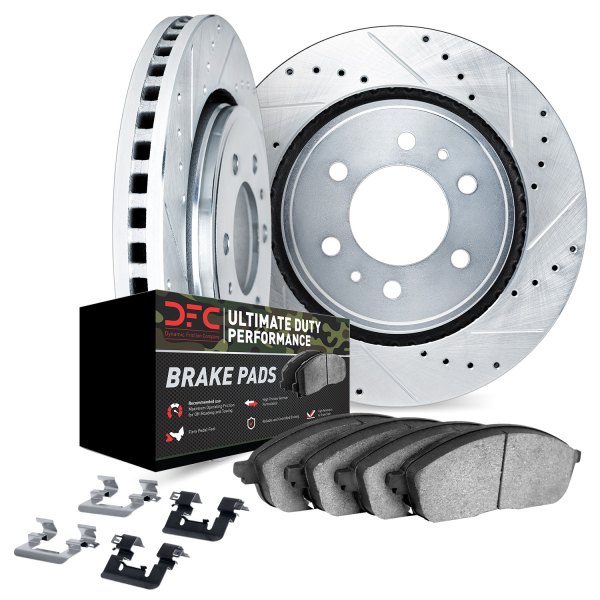 DFC® - Drilled and Slotted Rear Brake Kit with Ultimate Duty Performance Brake Pads