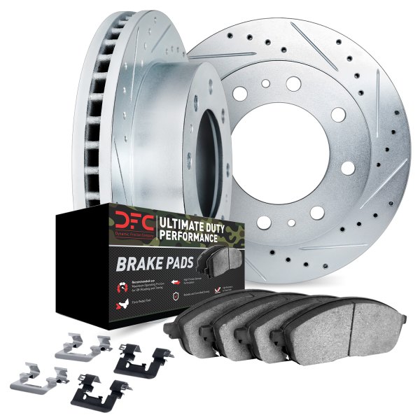 DFC® - Drilled and Slotted Front Brake Kit with Ultimate Duty Performance Brake Pads