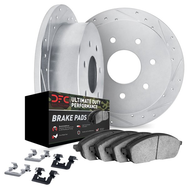 DFC® - Drilled and Slotted Rear Brake Kit with Ultimate Duty Performance Brake Pads