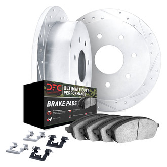 DFC® - Drilled and Slotted Rear Brake Kit with Ultimate Duty Performance Brake Pads