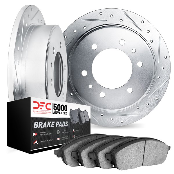 DFC® - PRO-KIT 5000 Drilled and Slotted Rear Brake Kit