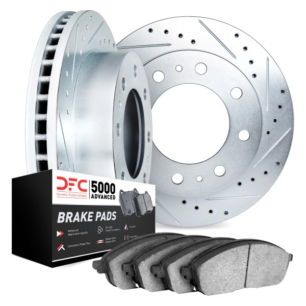 DFC® - PRO-KIT 5000 Drilled and Slotted Rear Brake Kit