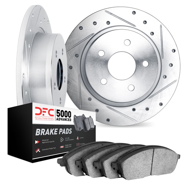 DFC® - PRO-KIT 5000 Drilled and Slotted Rear Brake Kit