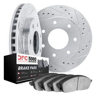 DFC® - PRO-KIT 5000 Drilled and Slotted Rear Brake Kit