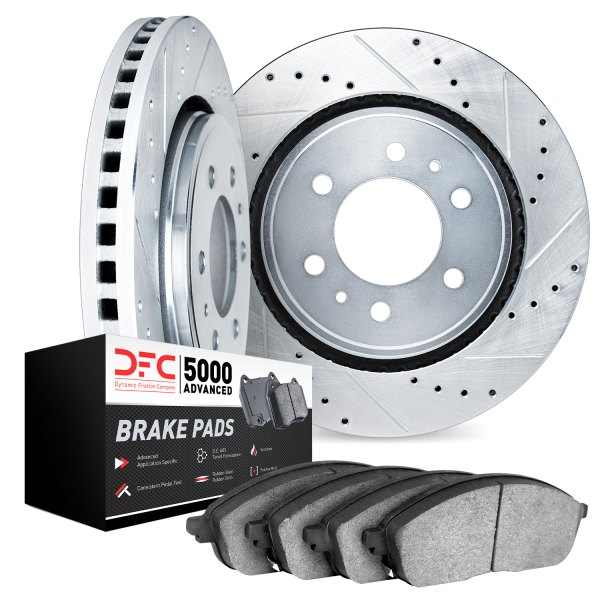 DFC® - PRO-KIT 5000 Drilled and Slotted Rear Brake Kit