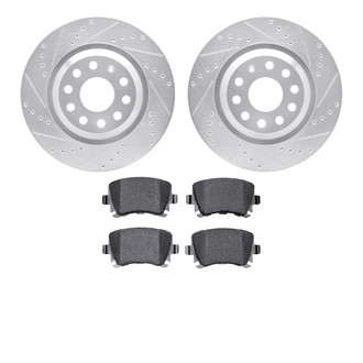 DFC® - PRO-KIT 5000 Drilled and Slotted Rear Brake Kit