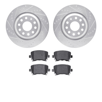 DFC® - PRO-KIT 5000 Drilled and Slotted Rear Brake Kit