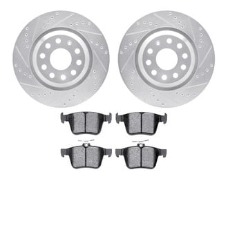 DFC® - PRO-KIT 5000 Drilled and Slotted Rear Brake Kit