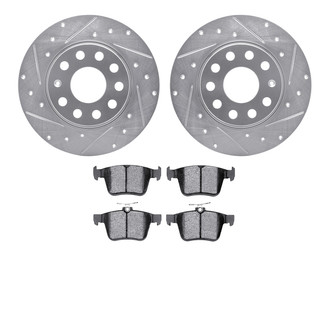 DFC® - PRO-KIT 5000 Drilled and Slotted Rear Brake Kit