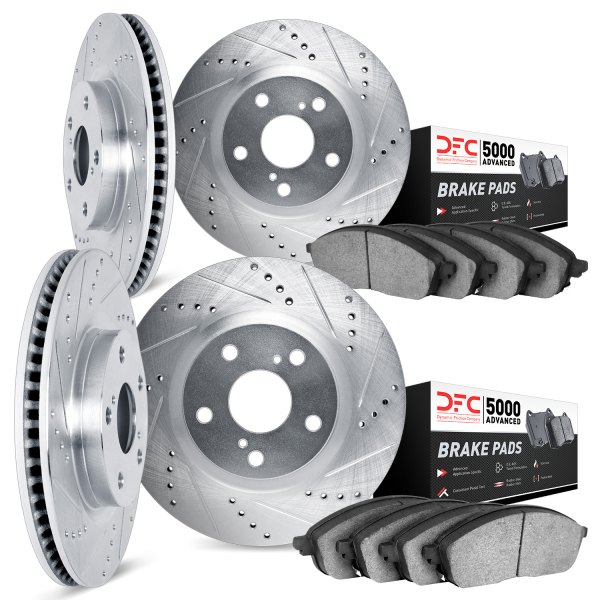 DFC® - PRO-KIT 5000 Drilled and Slotted Front and Rear Brake Kit