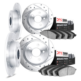 DFC® - PRO-KIT 5000 Drilled and Slotted Front and Rear Brake Kit