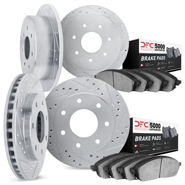 DFC® - PRO-KIT 5000 Drilled and Slotted Front and Rear Brake Kit