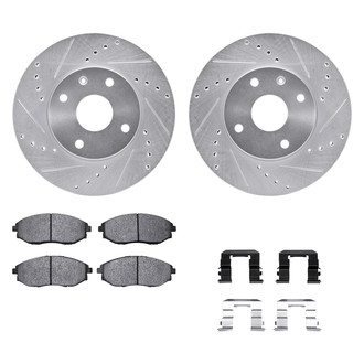 DFC® - PRO-KIT 5000+ Drilled and Slotted Front Brake Kit