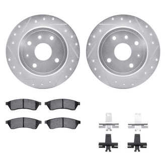 DFC® - PRO-KIT 5000+ Drilled and Slotted Rear Brake Kit