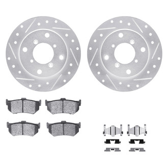 DFC® - PRO-KIT 5000+ Drilled and Slotted Rear Brake Kit