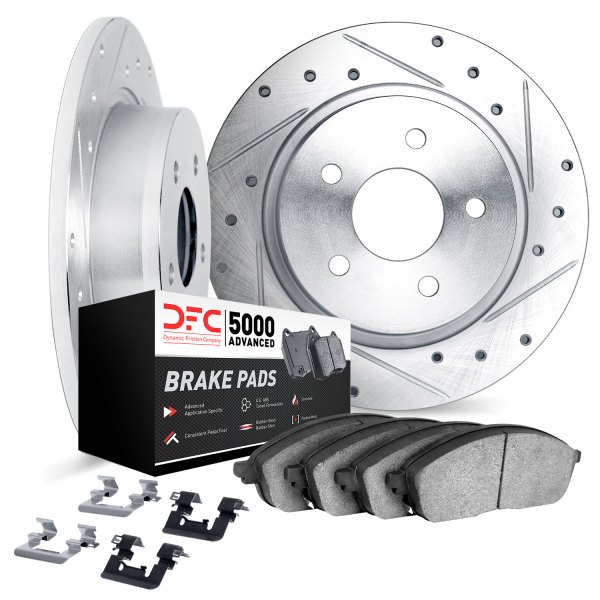 DFC® - PRO-KIT 5000+ Drilled and Slotted Front Brake Kit
