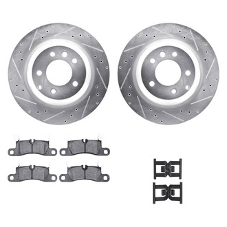 DFC® - PRO-KIT 5000+ Drilled and Slotted Rear Brake Kit