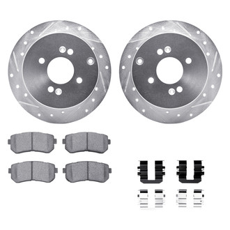 DFC® - PRO-KIT 5000+ Drilled and Slotted Rear Brake Kit