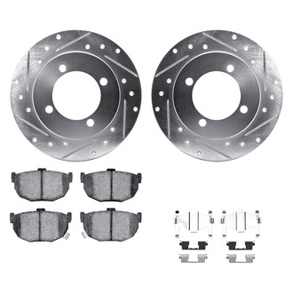 DFC® - PRO-KIT 5000+ Drilled and Slotted Rear Brake Kit