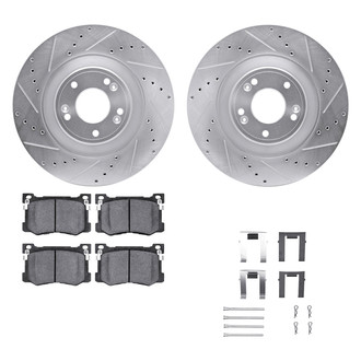 DFC® - PRO-KIT 5000+ Drilled and Slotted Front Brake Kit