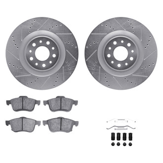 DFC® - PRO-KIT 5000+ Drilled and Slotted Front Brake Kit
