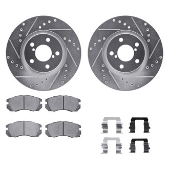 DFC® - PRO-KIT 5000+ Drilled and Slotted Front Brake Kit