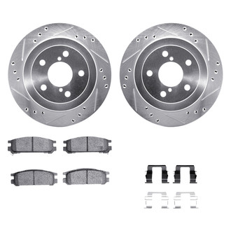 DFC® - PRO-KIT 5000+ Drilled and Slotted Rear Brake Kit
