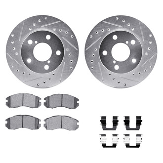 DFC® - PRO-KIT 5000+ Drilled and Slotted Front Brake Kit