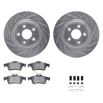 DFC® - PRO-KIT 5000+ Drilled and Slotted Rear Brake Kit